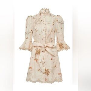 Zimmermann hypnotic utility dress map print Zimm size 0